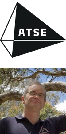 ATSE logo and image of Professor Jason Sharples